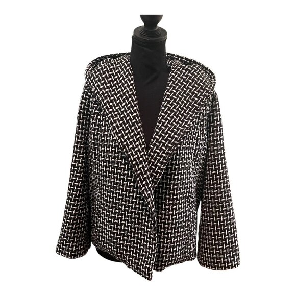 Jack By Dakota Jackets & Blazers - Jack By BB Dakota Hooded Polyester Wool Blend Wrap Tie Coat Size XS